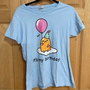 Sanrio gudetma it’s my birthday T-shirt